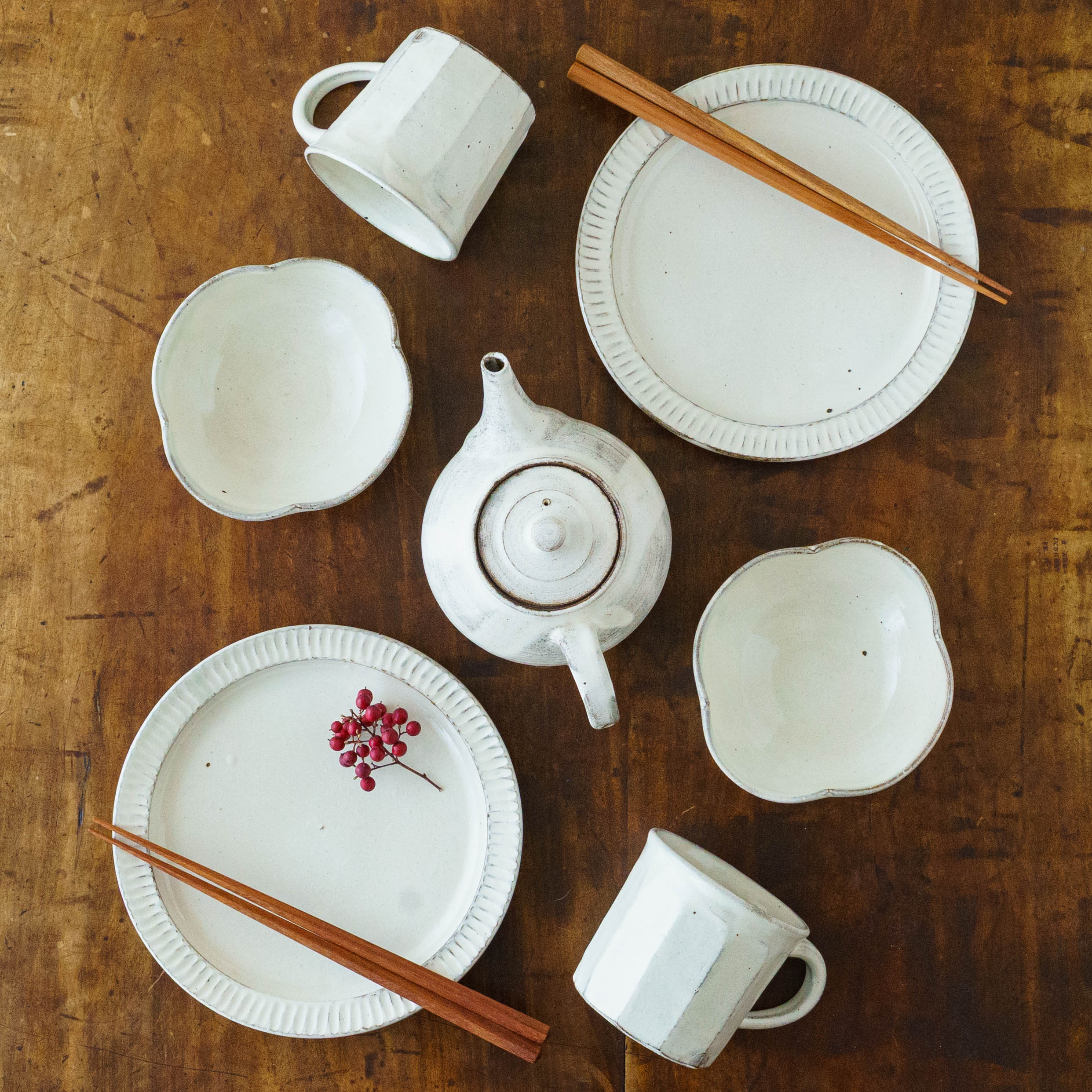 陶芸作家 戸津圭一郎 粉引面取マグ｜窯元、作家もののうつわと暮らしの