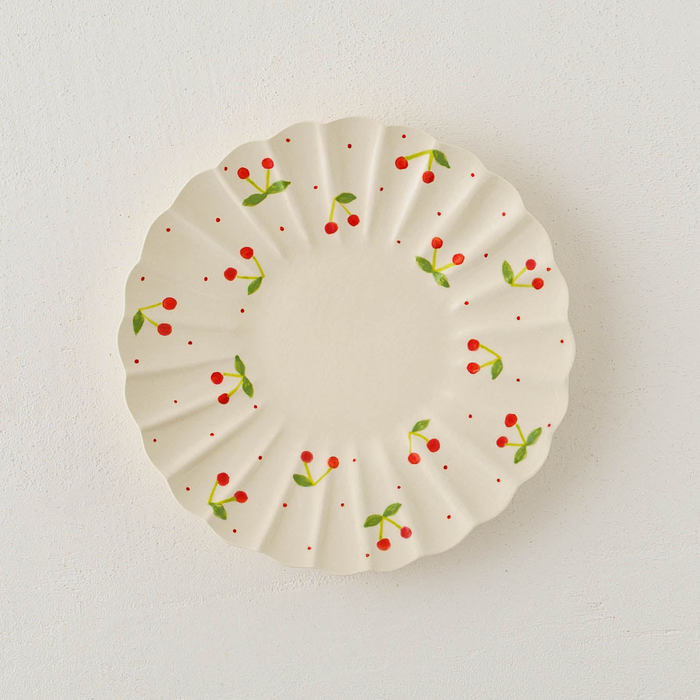 リスフリルティーカップ&ソーサー　さくらんぼ｜Sugar Poppo