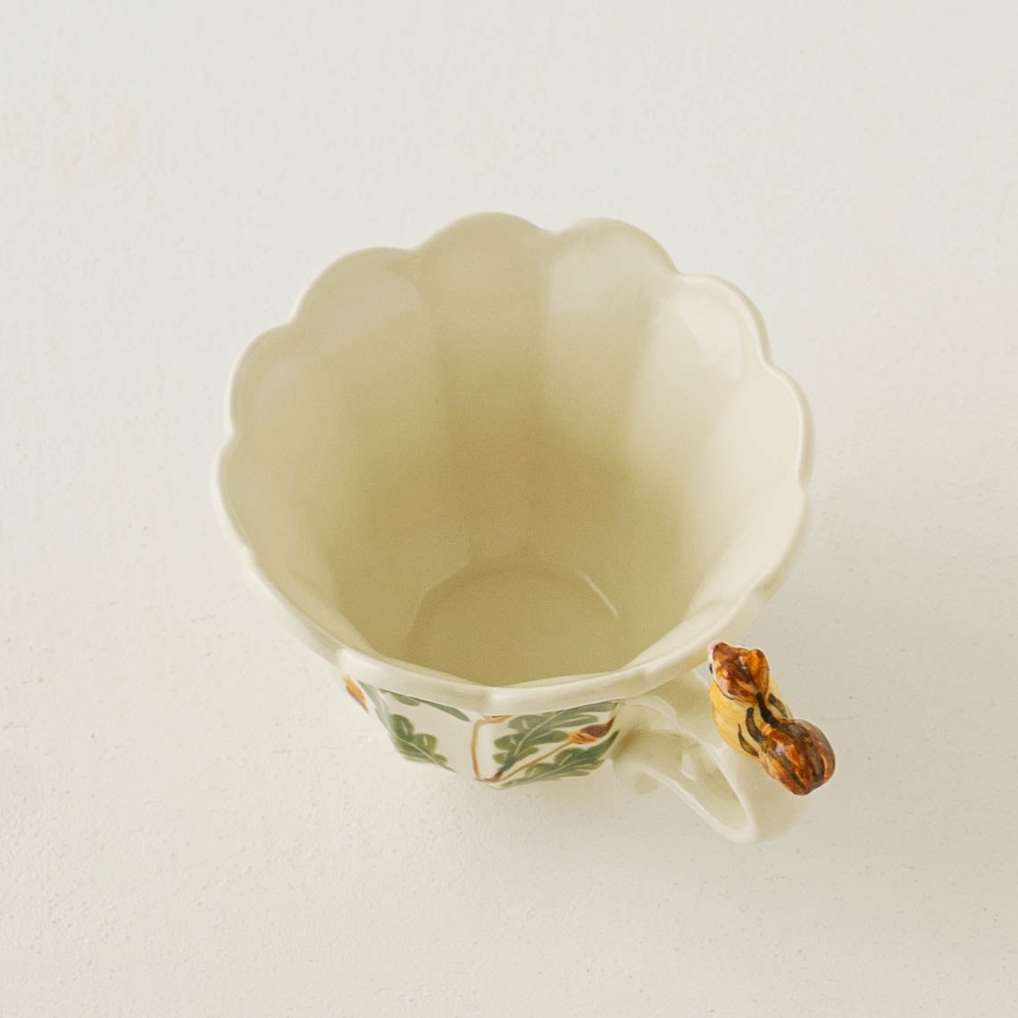 陶芸作家 Sugar Poppo リスフリルティーカップ&ソーサー｜作家