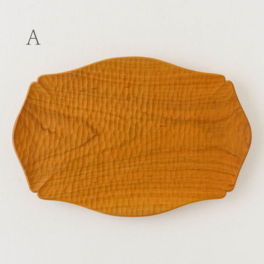 亀甲皿　大　山桜｜フナハシトモハル　