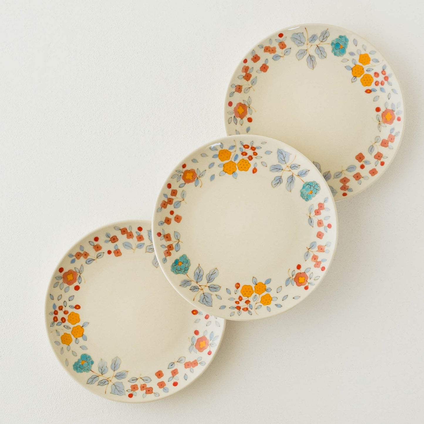 15cm Plate flower orange | Ayako Igawa