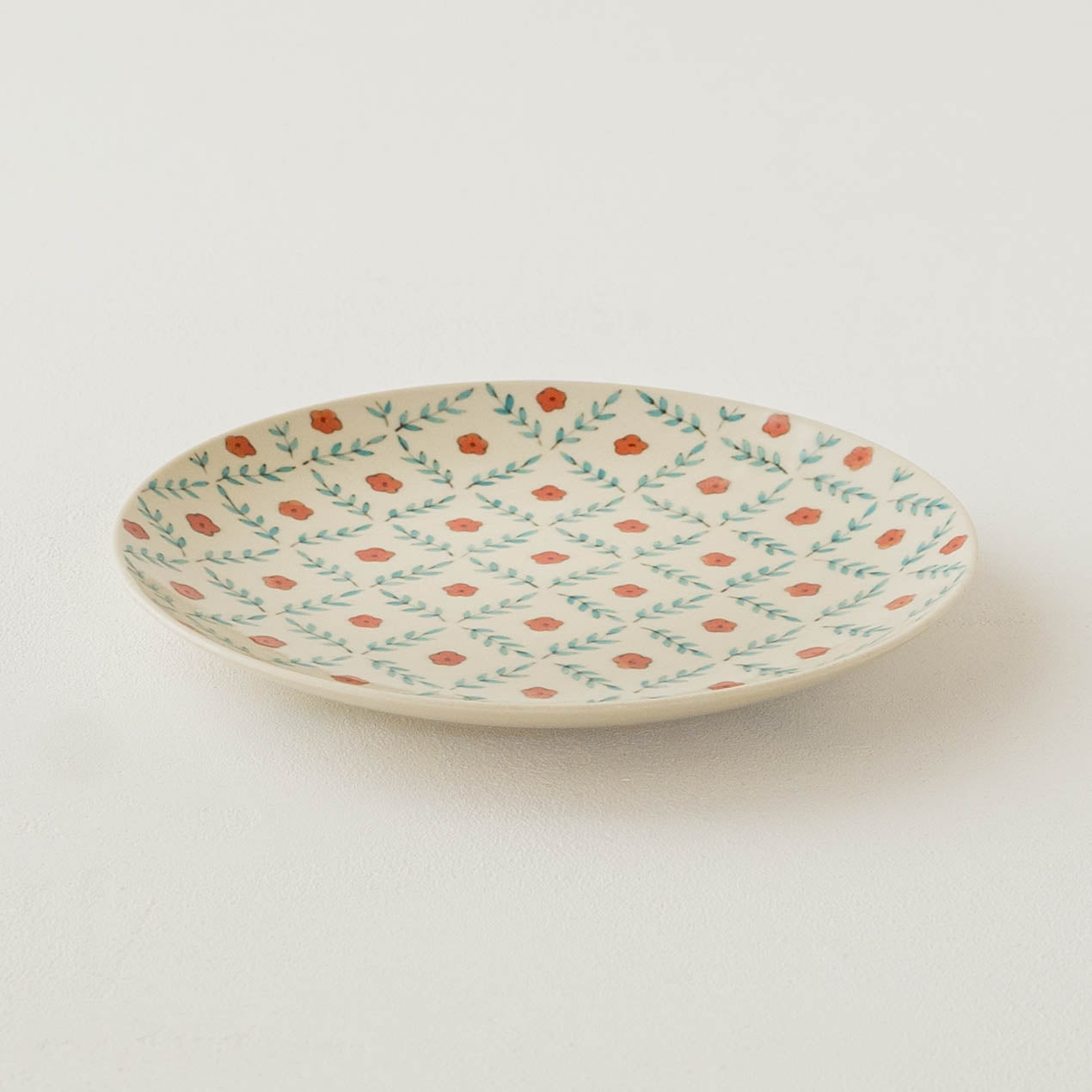 19cm plate flower pink | Ayako Igawa