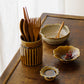 Cutlery stand Brown | Hana Craft