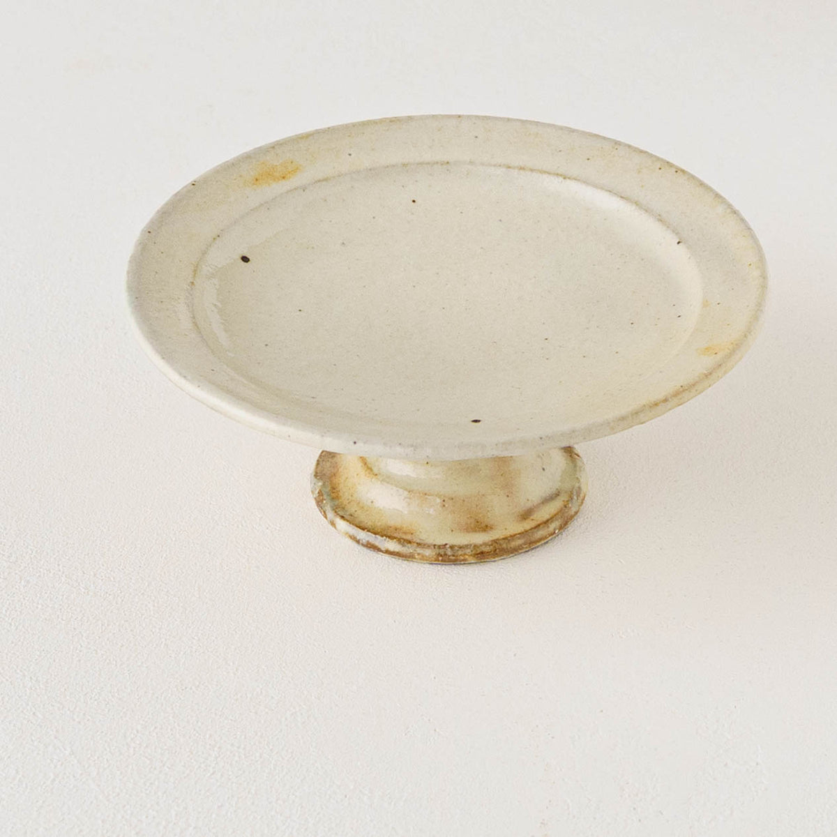 Iron-Sanded Compote Dish, 13cm | Furutani Ceramics Studio