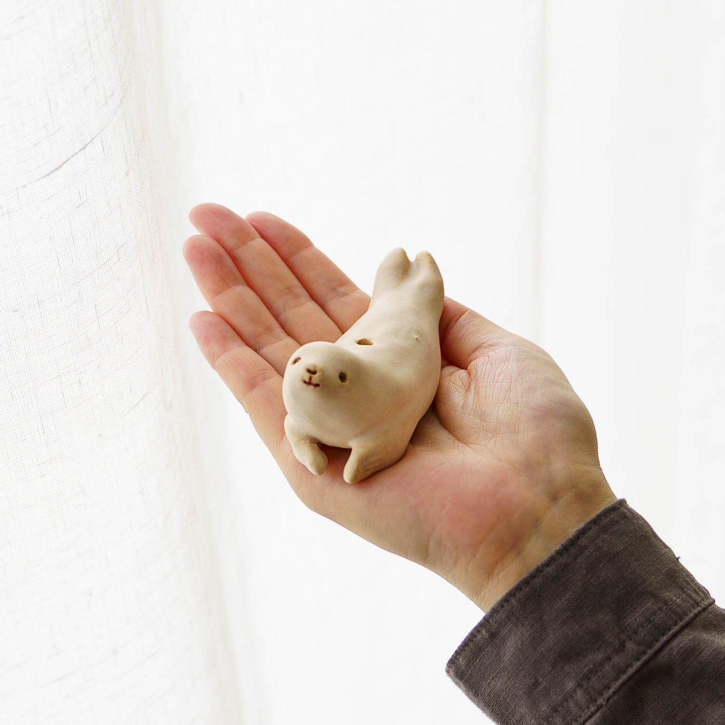 mini dry flower stand　アザラシ　A｜こいずみちはる