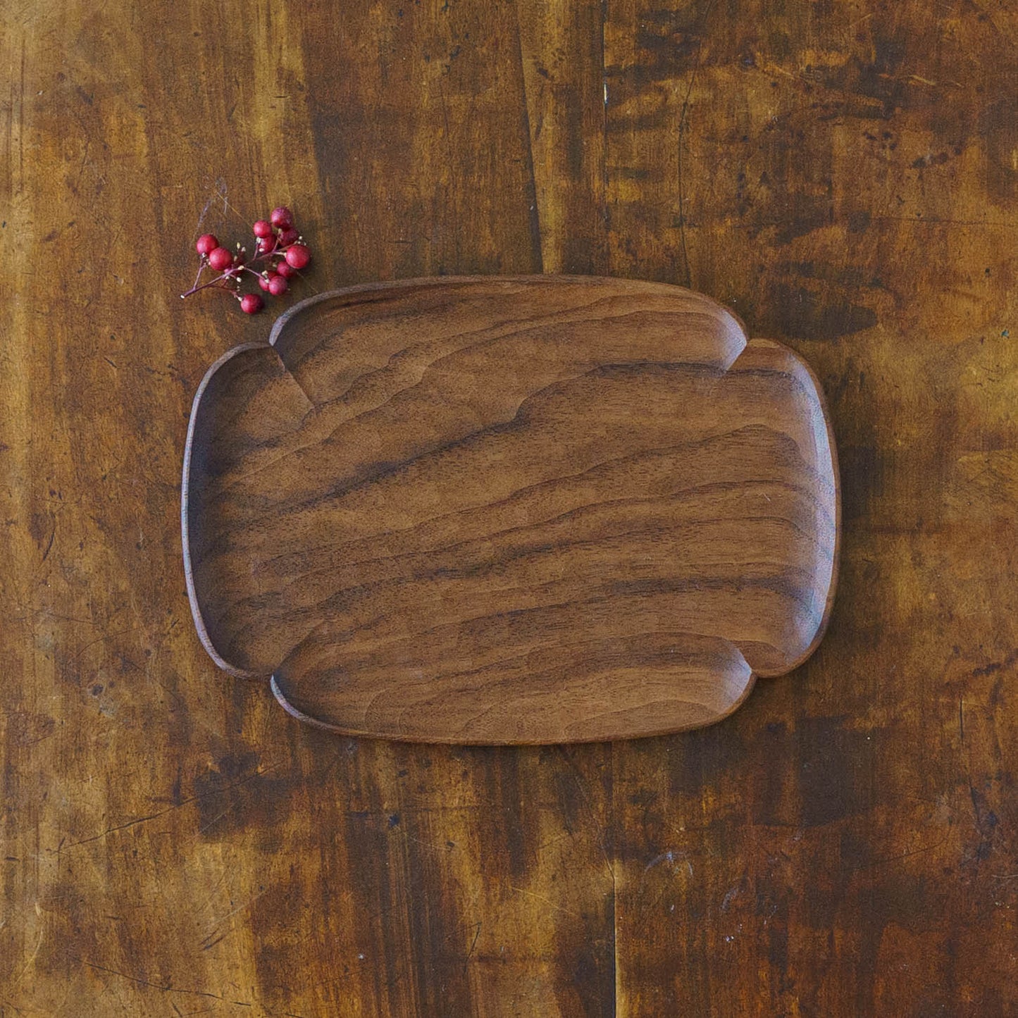 Mokko Plate Walnut | Funahashi Tomoharu
