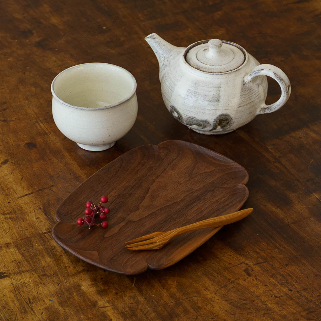 Mokko Plate Walnut | Funahashi Tomoharu