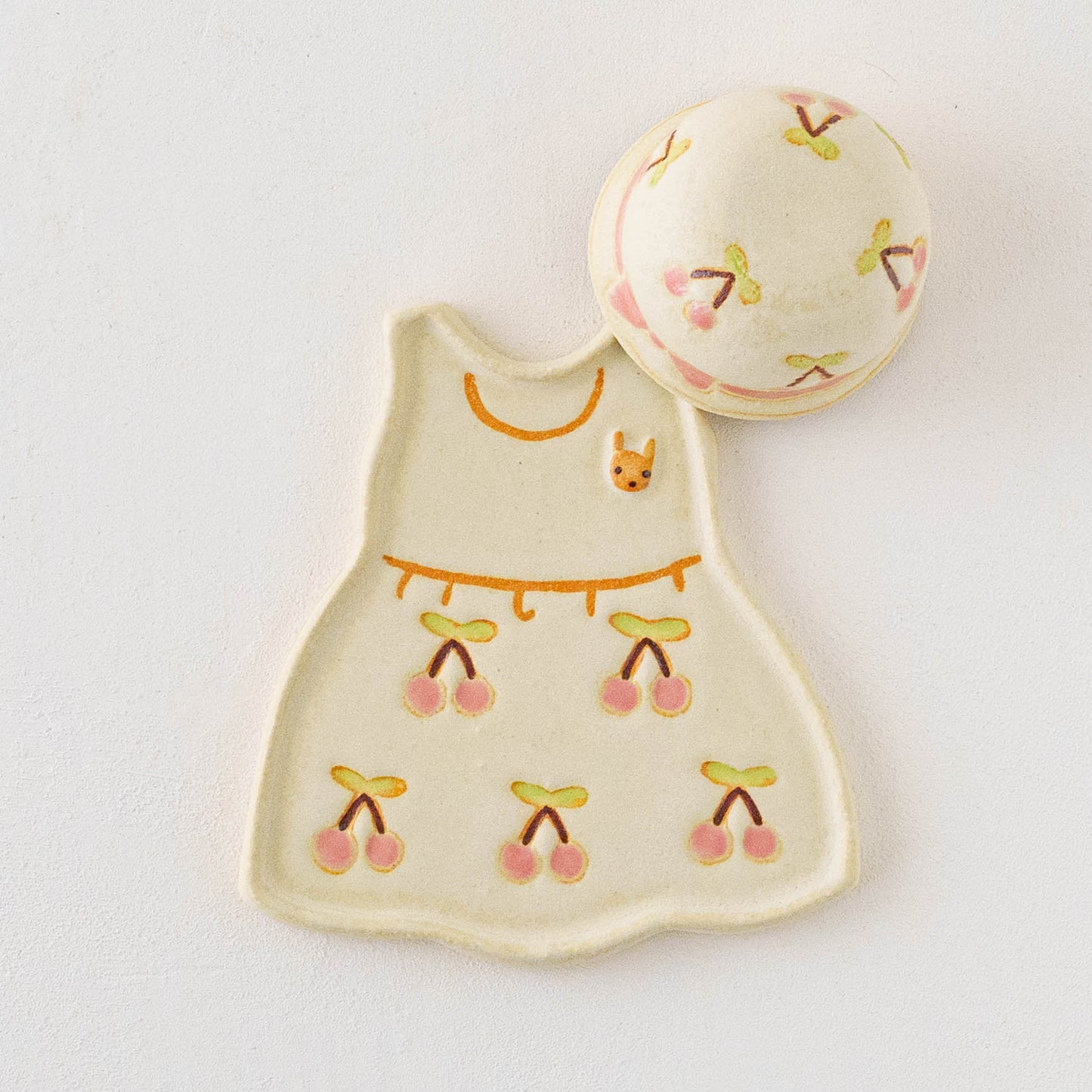 Hat and Dress Set Pink Cherry | Kimura Ryoko
