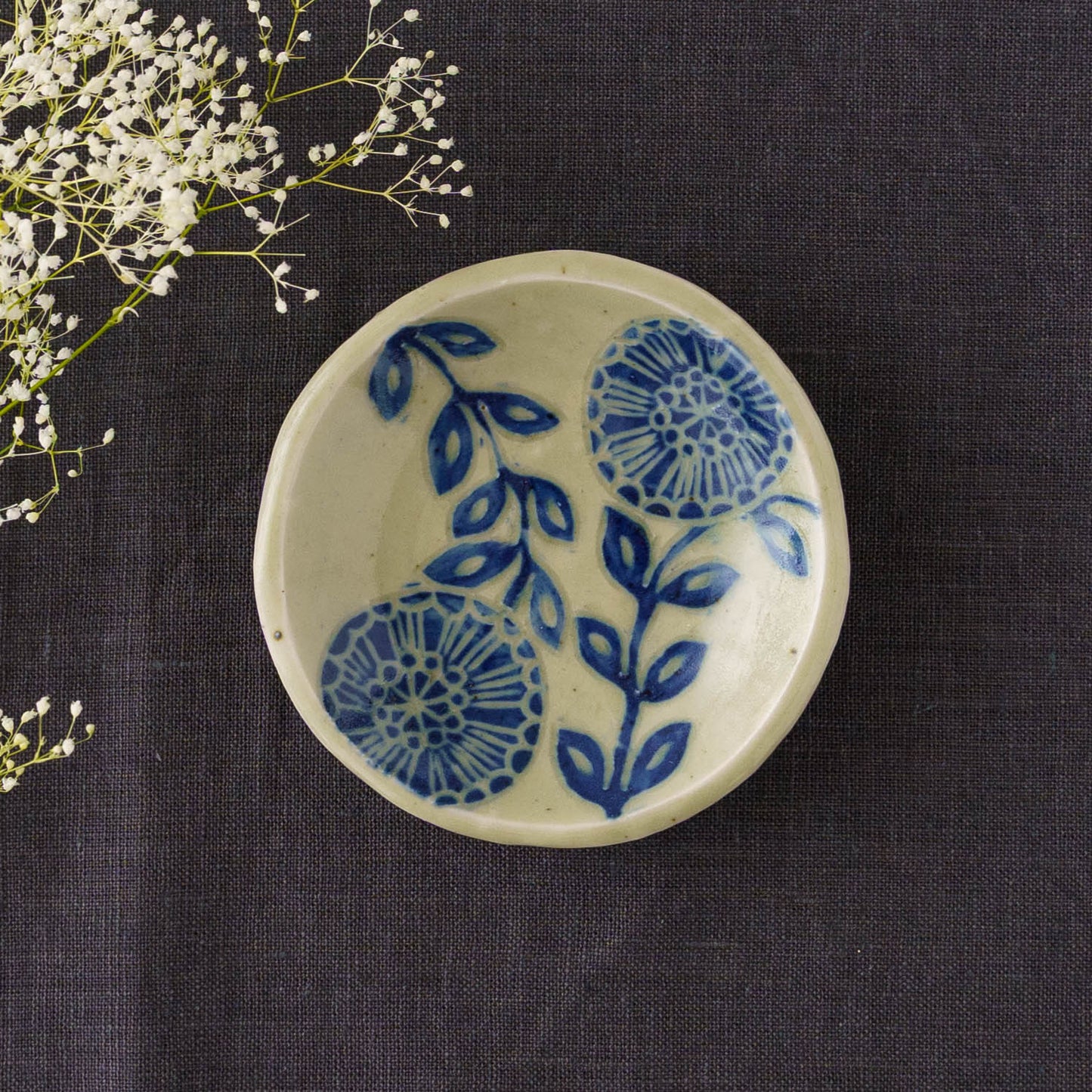 Small Plate A Blue｜Urara Matsuzaki