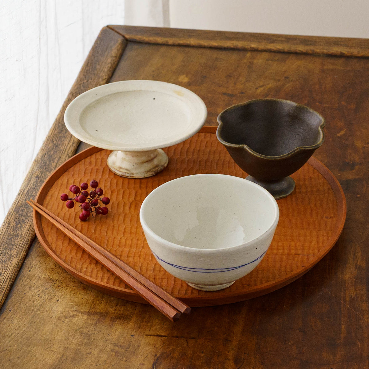 Gosu-line Rice Bowl (Large) | Furutani Pottery Studio