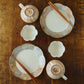 Vertical Iron-Wire Pattern Handled Round Soup Cup | Futani Pottery
