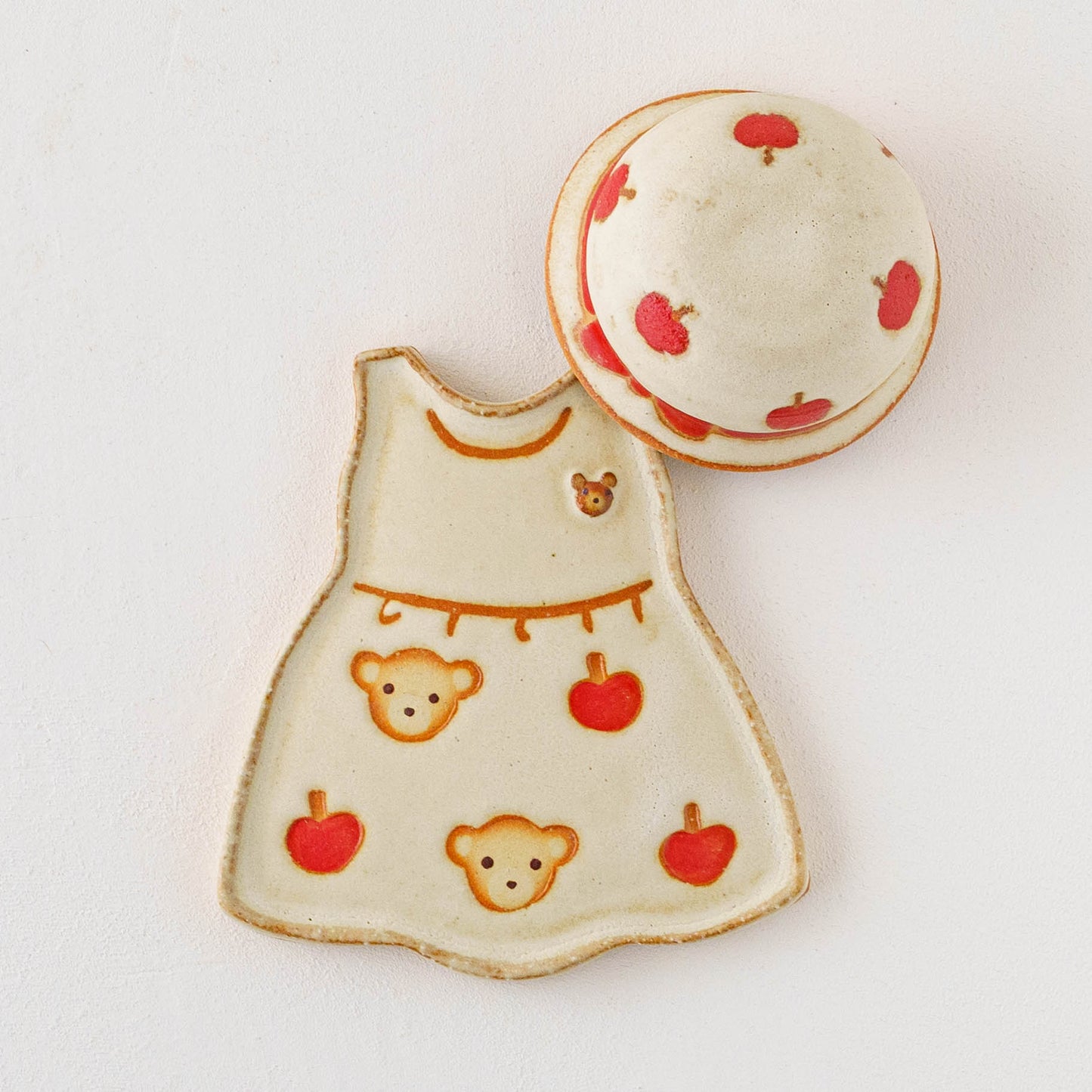 Hat and Dress Set  Bear & Apple | Ryoko Kimura