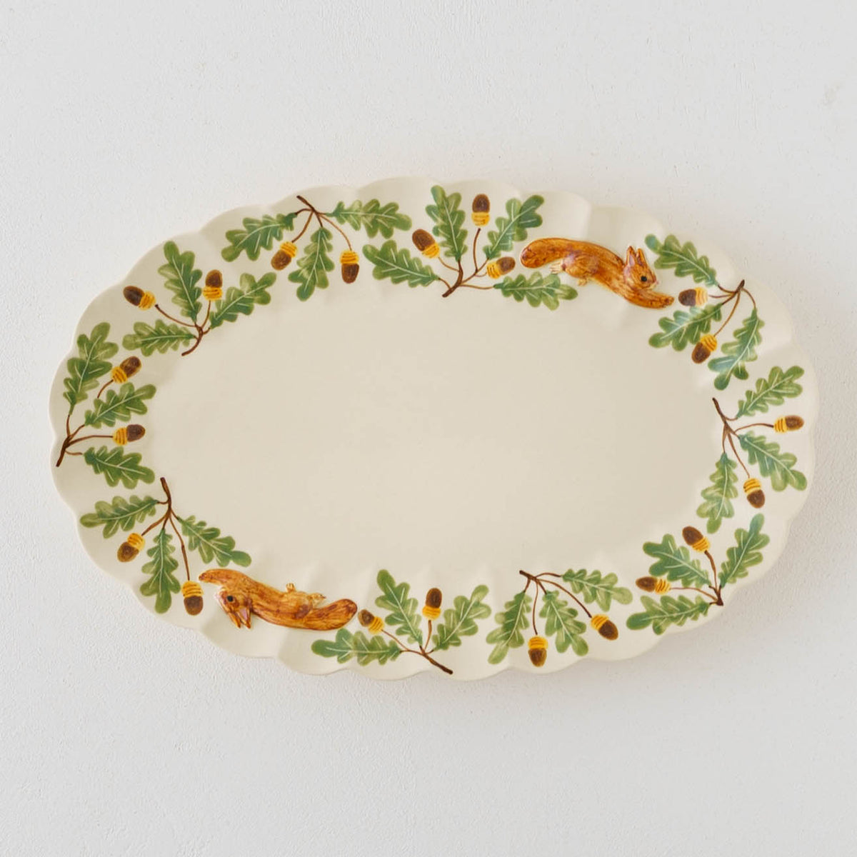 Oval Plate Hopping Squirrel | Sugar Poppo