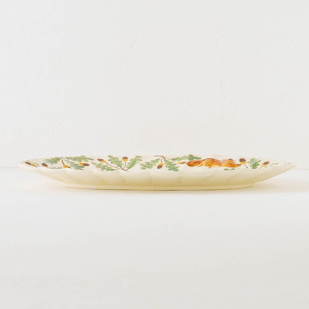 Oval Plate Hopping Squirrel | Sugar Poppo