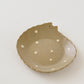ねこさん皿　グレー x ドット　小｜アトリエ モノラー