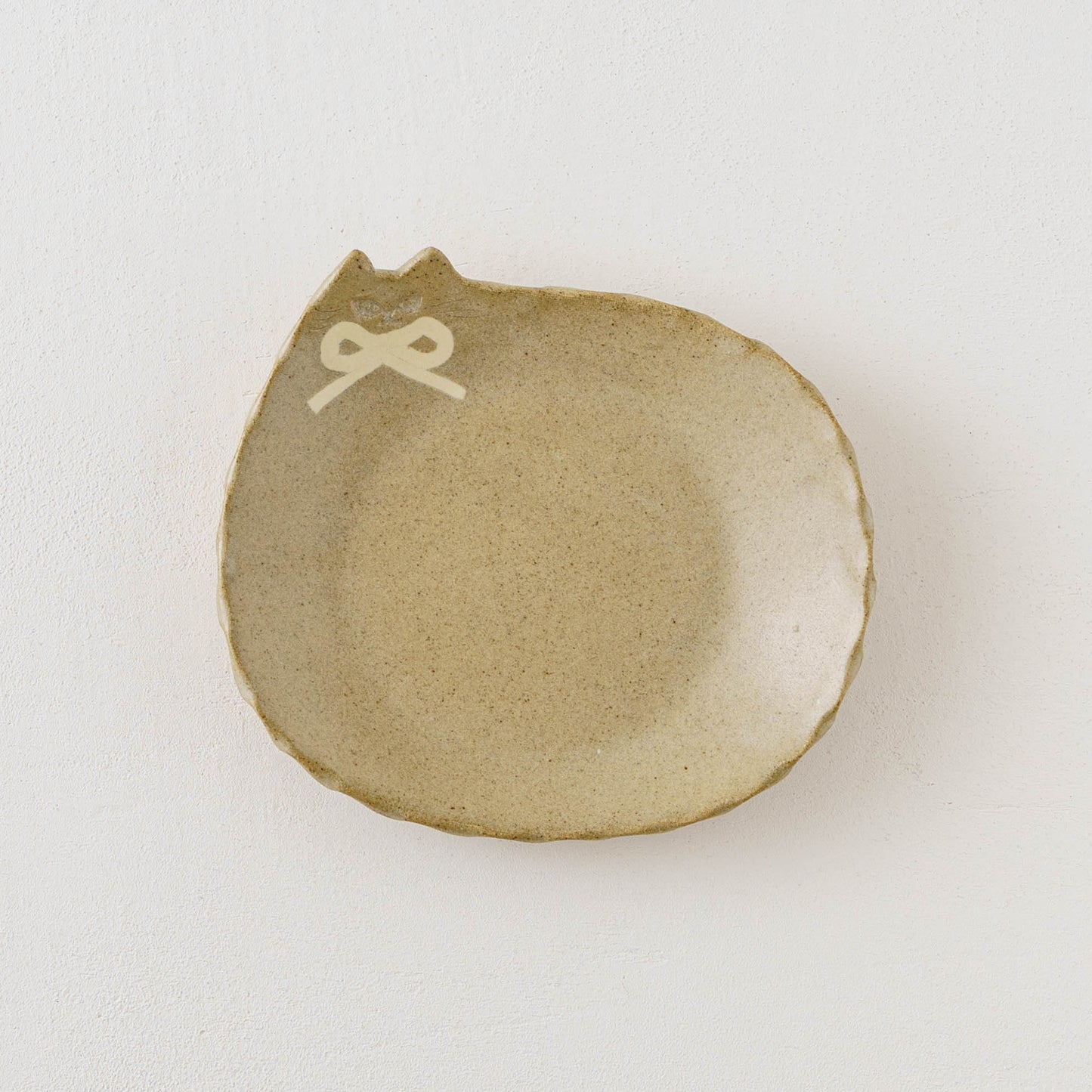 Cat plate  S  ribbon | Atelier Monora