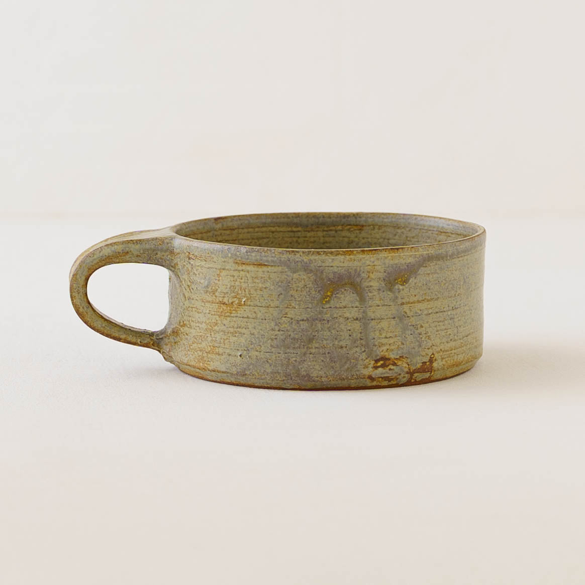 Flat mug Sabi Asagi｜Noriko Yoshinaga