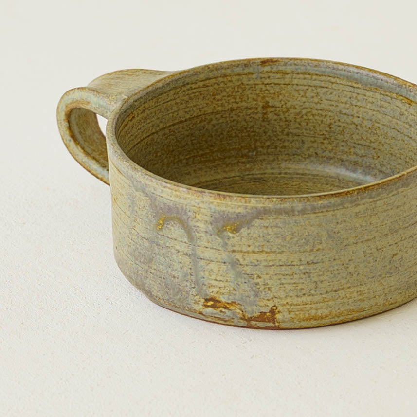 Flat mug Sabi Asagi｜Noriko Yoshinaga