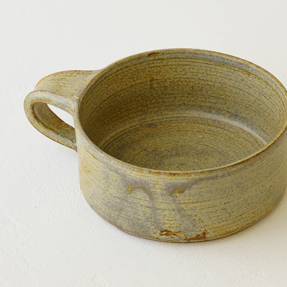 Flat mug Sabi Asagi｜Noriko Yoshinaga