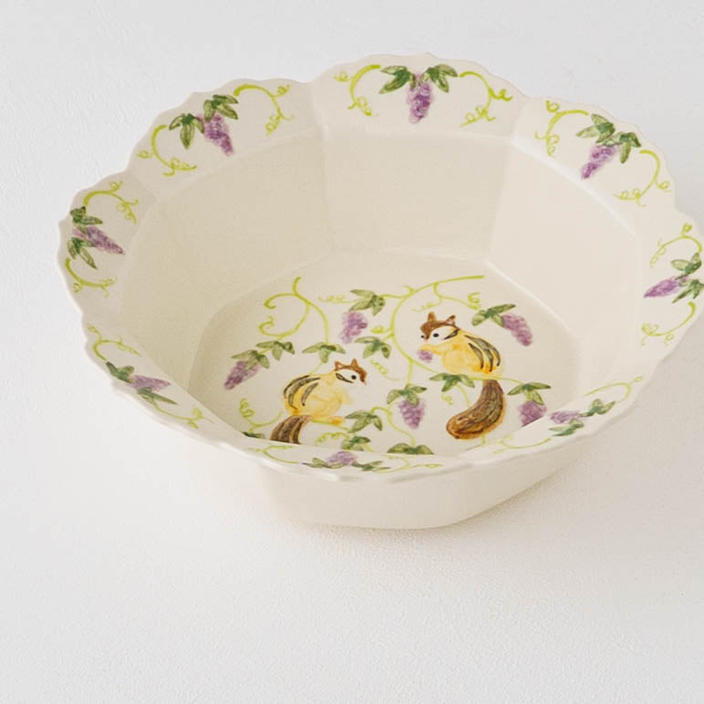 Bowl Squirrel Grape M｜Sugar Poppo
