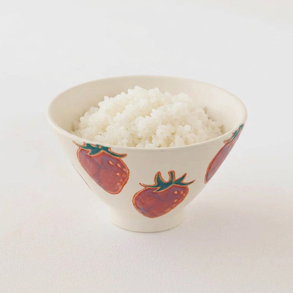波佐見焼　fruits　ごはん茶碗　イチゴ　Hasamiyaki Rice Bowl strawberry