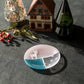 クリスマスに使いたい石塚悠さんのガラスのどうぶつ豆皿
