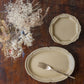 食卓を素敵に彩る渡辺信史さんの灰釉のねじり八角皿とオーバル皿