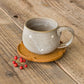 ほっと一息タイムにぴったりな小石原焼翁明窯元のコーヒーカップ