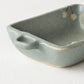 Square bowl with ears cherry D turquoise blue | Haruko Harada