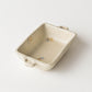 Square bowl with ears butterfly A off-white | Haruko Harada