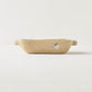 Square bowl with ears butterfly B light brown | Haruko Harada