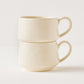 スタッキング収納もできて便利なyoshida potteryのコーヒーカップ
