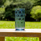 点で描いた丸模様が美しい平井睦美さんのブルーのTENNストレートグラス