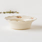 サラダの盛り付けも可愛く映える長浜由起子さんの小花絵付スープ皿