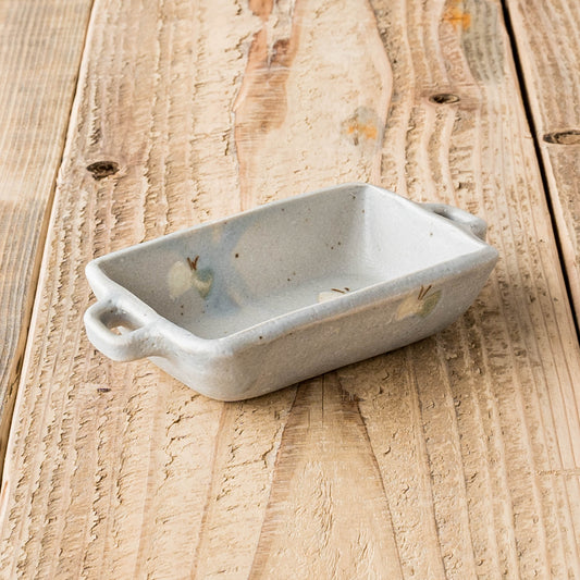 Square bowl with ears butterfly D light blue | Haruko Harada
