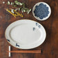 食卓を素敵に彩ってくれる吉村尚子さん野掻き落としのオーバル皿と小皿