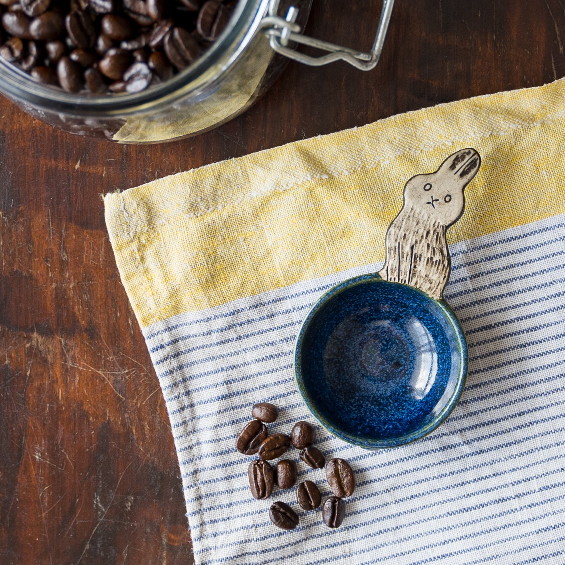 素敵なひとときを過ごせるpoetoria種田ゆかさんのうさぎのコーヒーメジャースプーン