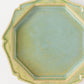 個性豊かな山葵色が素敵な渡辺信史さんのねじり八角皿