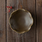 古谷製陶所さんのサビ釉輪花小鉢