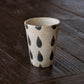 食卓をもっとおしゃれにしてくれる岡村朝子さんのしずく模様のフリーカップ