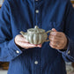 笠原良子さんの並白釉が美しい茶壺（ちゃこ）