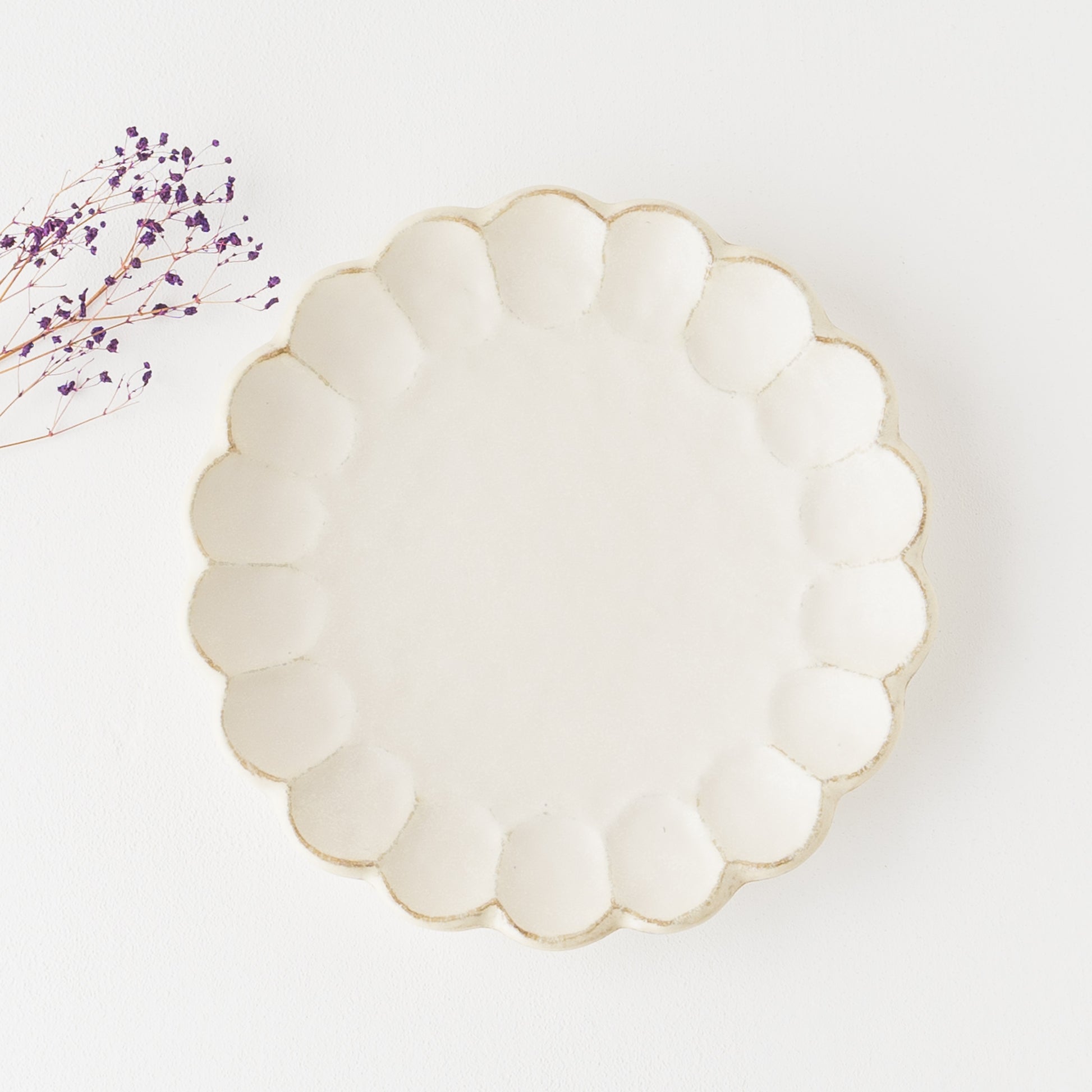 食卓がパッと華やぐ美濃焼の輪花ワンプレート皿