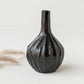 笠原良子さんの鎬の花瓶黒