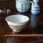 温かみのある食卓になる古谷製陶所の渕荒横彫めし碗