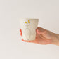 岡村朝子さんのミモザx花びんのフリーカップ