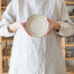 お料理が素敵に引き立つ冨本大輔さんの灰釉鉄絵5寸リム皿