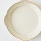食卓が優雅な雰囲気になるわかさま陶芸の生成りの中皿