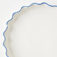 Namimi flat plate 21cm edge blue｜Yuya Machida