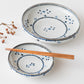 Small flower pattern 5 inch deep plate Blue｜Tosai kiln Nagato pottery Tobe ware
