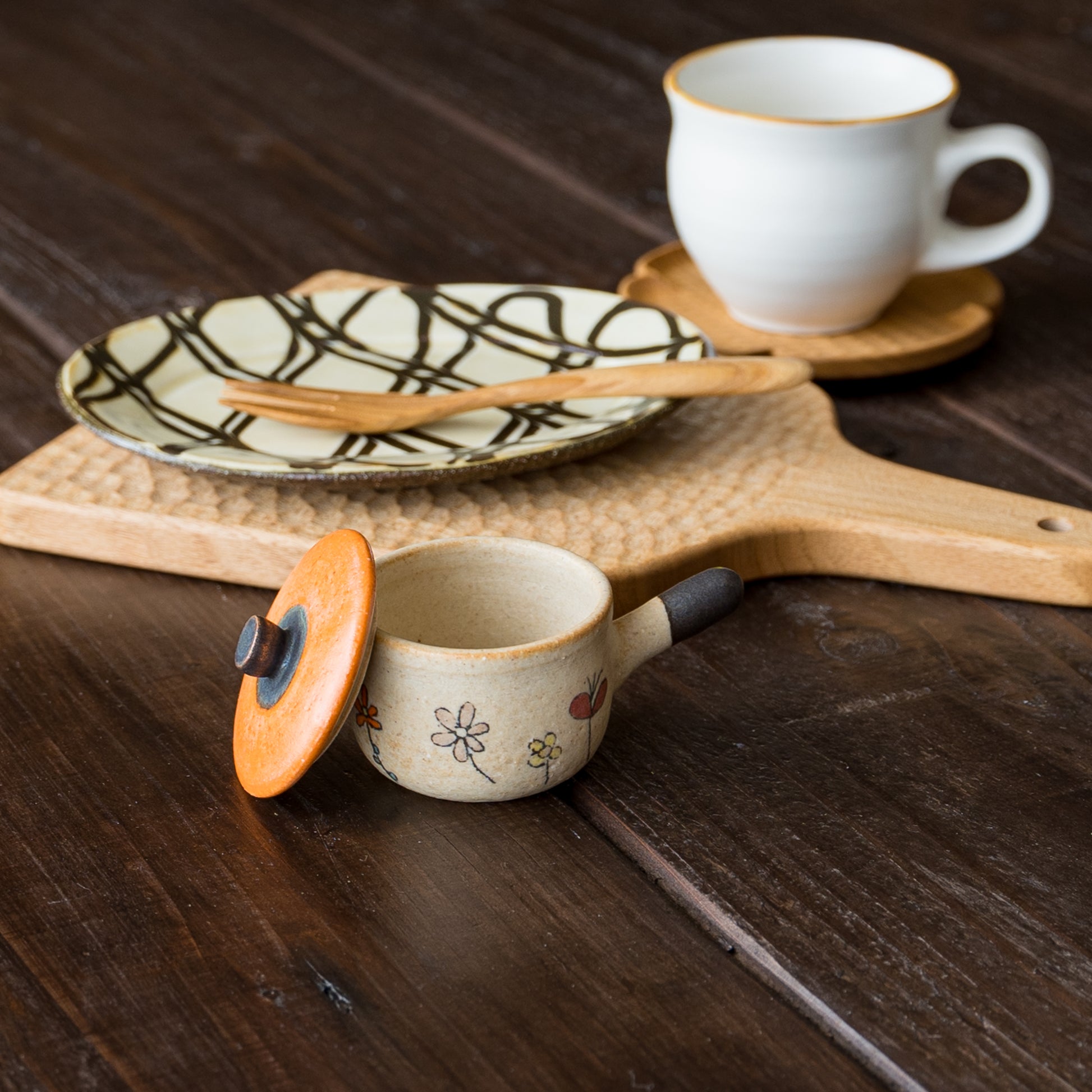 おうちでカフェ気分を楽しめる池本直子さんの土鍋箸置き